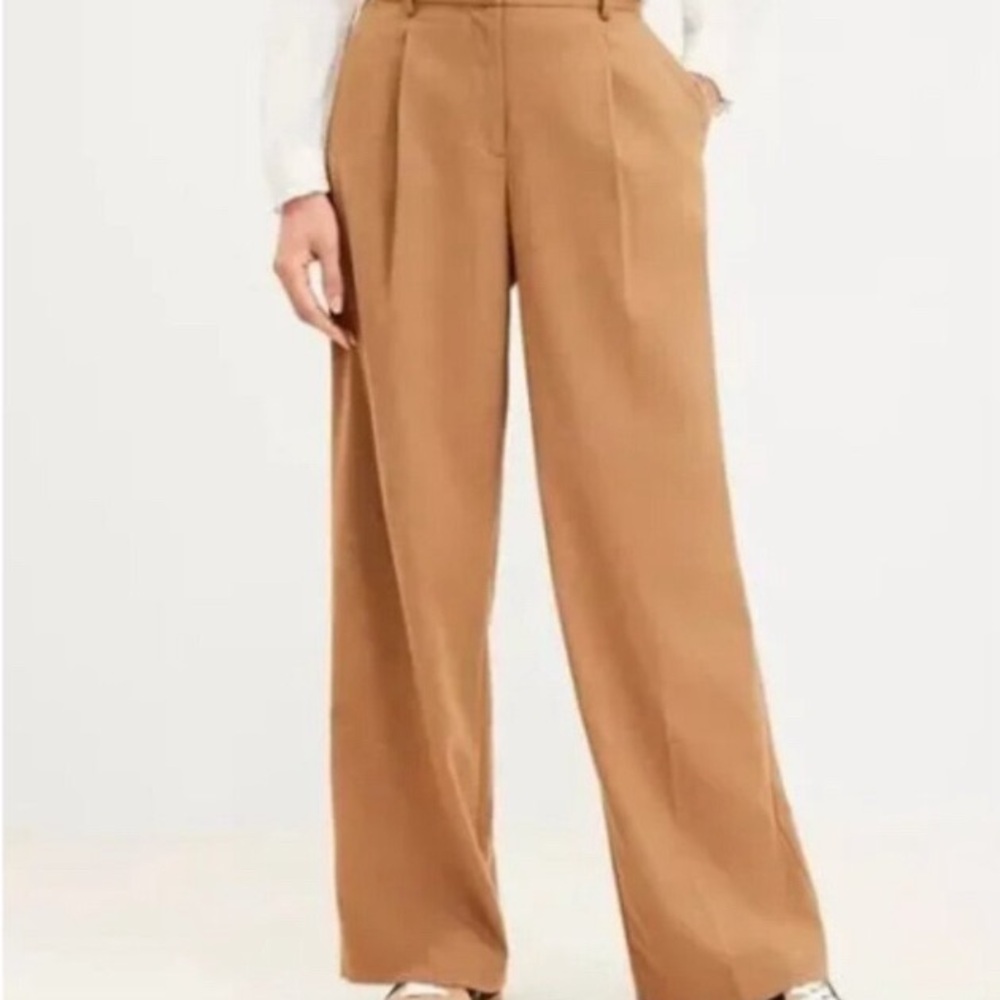 LOFT Tan Wide-Leg Women's Pants